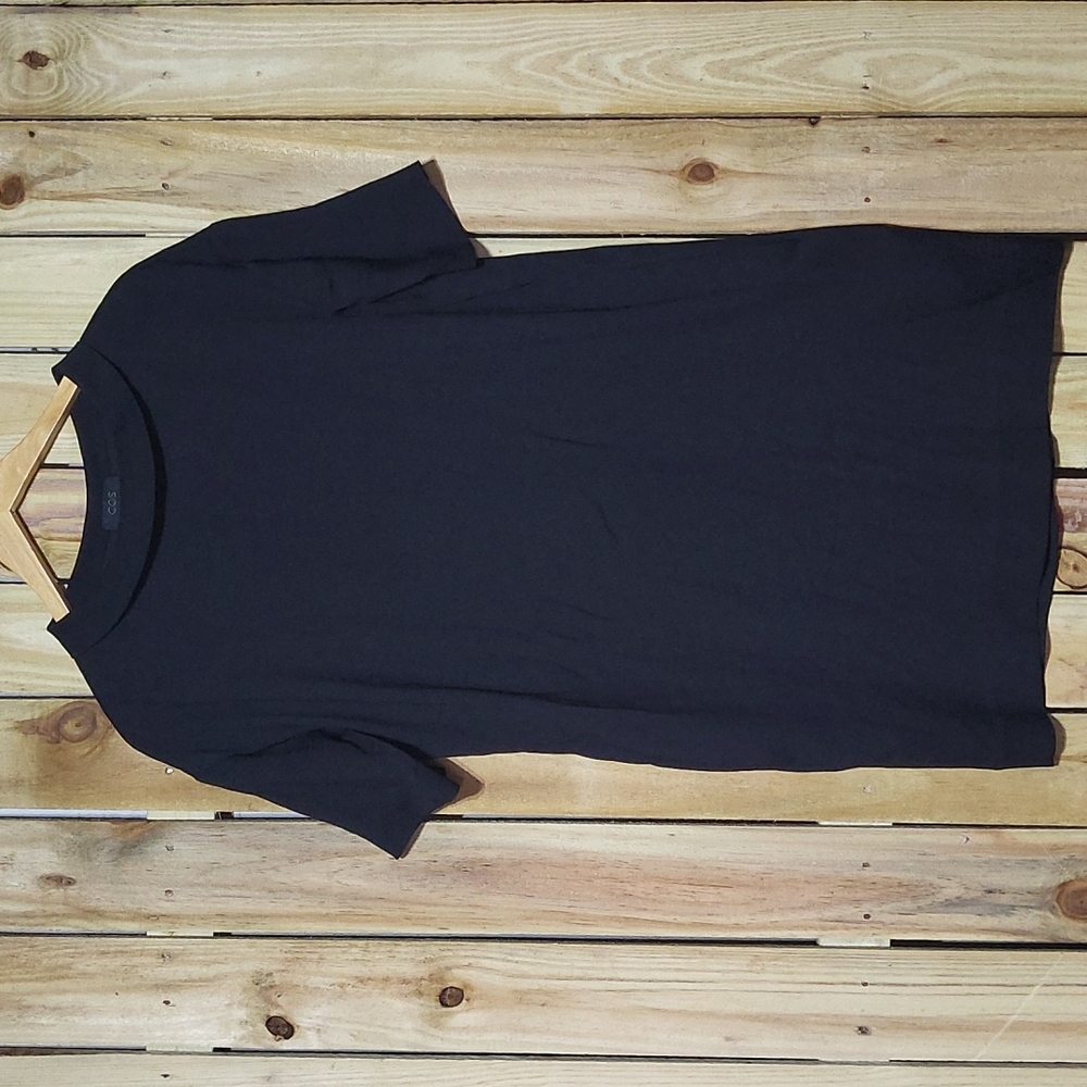 Cos boat neck black dress